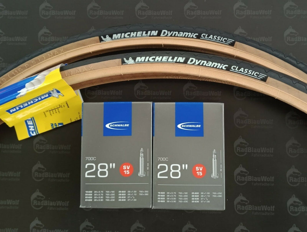 Michelin Dynamic Classic Drahtreifen 28-622  Fahrradschläuche