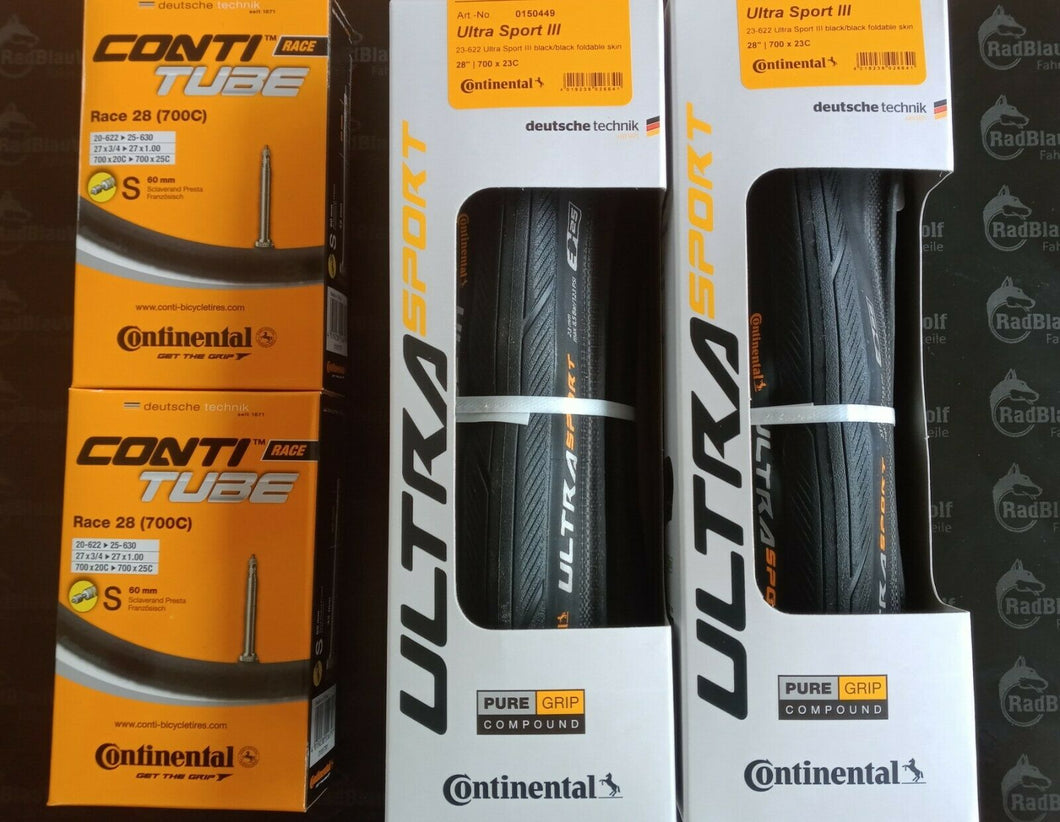 Continental Ultra Sport  Faltreifen 23-622 schwarz