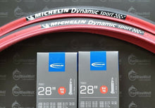 Lade das Bild in den Galerie-Viewer, Michelin Dynamic Sport Access Line 28 Zoll Drahtreifen 23-622 Fahrradschläuche
